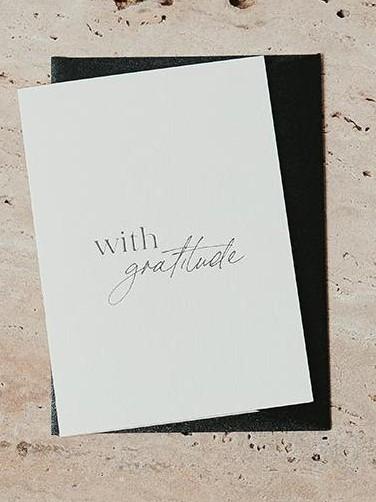 "Gratitude" Greeting Card