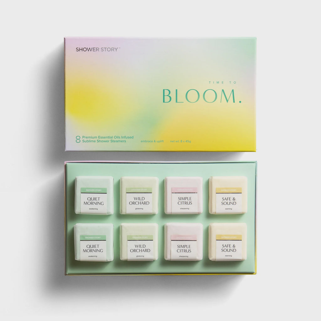 Shower Story - BLOOM Lux: Embrace + Uplift – Essential Oil Infused Shower Steamers