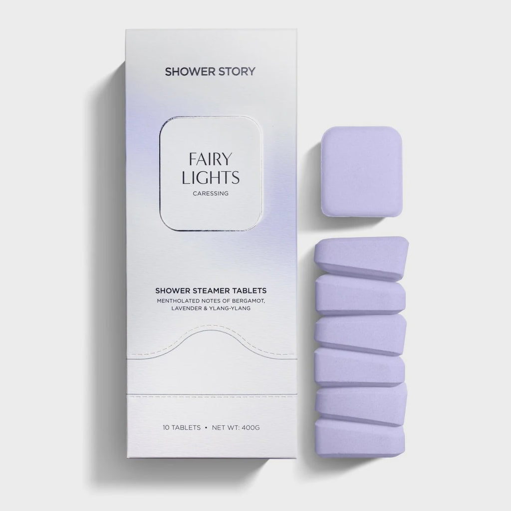 Shower Story - FAIRY LIGHTS – Caressing Lavender Shower Steamer Set 10pk